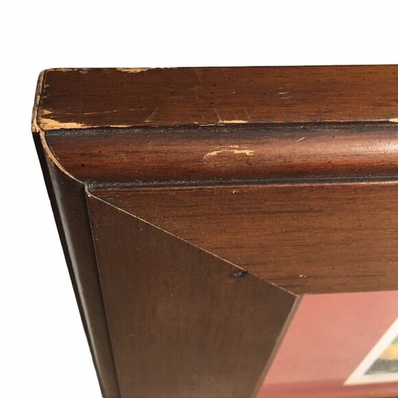 Artist Signed EB Webb Bernardus Lodge Watercolor in Matted Wood Frame - Picture 12 of 14